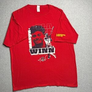 Justin Winn Blaze Cardinals Graphic T Shirt Red Mens L Baseball Fan Tee